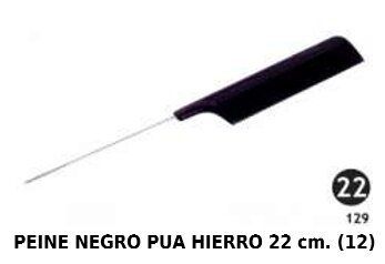 [8422608019222] Peine de hierro NGR 22cm 12 unidades - Accesorios de cuidado personal
