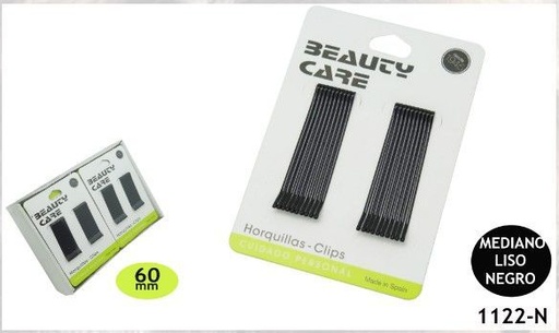 [8422608081007] Clip ondulado negro 5cm 24/u HERV - Accesorios para el cabello