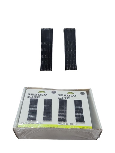 [8422608081083] Clip ondulado largo negro 6.5cm 24/u 1125-N - Accesorios para el cabello