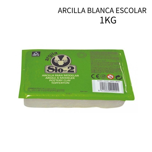 [A001193] Arcilla blanca SIO-2 1 kg - Productos para manualidades