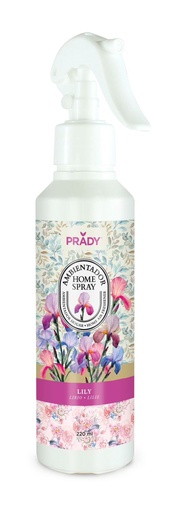 [8423564106902]  Ambientador en spray Prady Lirio 220 ml - Fragancias para el hogar