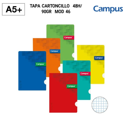[A001004] Cuaderno A5 grapado 48 hojas - Material escolar