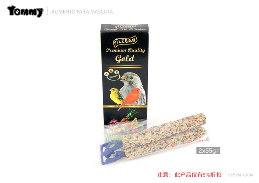 [YM10104] Alimentos barritas canarios frutas 55g*2 - Alimentos para aves