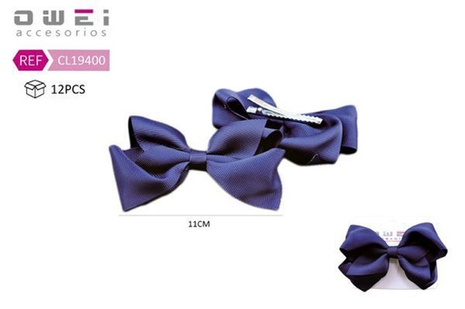 [8428947194002] Pinza con lazo 11CM 12/U CL19400 - Accesorios para el cabello