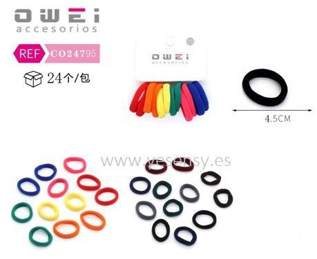 [8428947247951] Gomas de 4.5 cm 24 unidades CO24795 - Gomas para el cabello