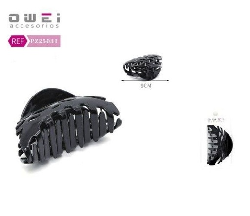 [8428947250319] Pinza negra 9cm 12/u PZ25031 OW - Accesorios para el cabello