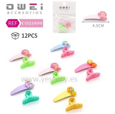 [8428947256007] Set de pinzas y clips para el cabello 12/u CO25600 para peinados