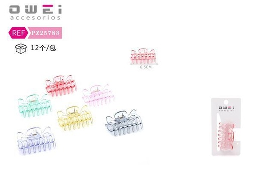 [8428947257837] Pinza 6cm 12/U PZ25783 - Pinzas para cabello