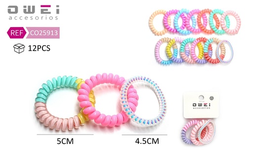 [8428947259138] Coletero cable 12/u CO25913 - Accesorios para el cabello