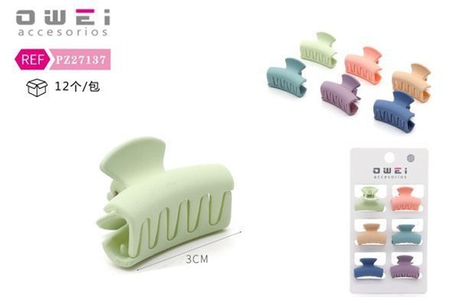 [8428947271376] Pack pinza 3CM 6PC 12/U - Accesorios de peinado
