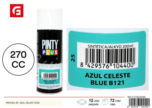 [171810440] Pintura en spray color azul celeste 270C para proyectos de bricolaje