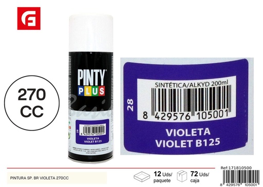 [171810500] Aerosol Pintyplus violeta 270cc - Pintura calidad