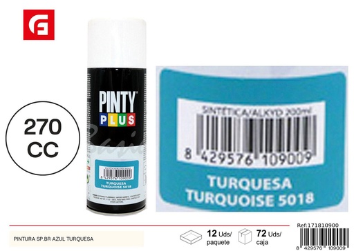 [171810900] Aerosol Pintyplus turquesa 270cc - Pintura calidad