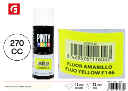 [171811600] Aerosol Pintyplus fluor amarillo 270cc - Pintura calidad