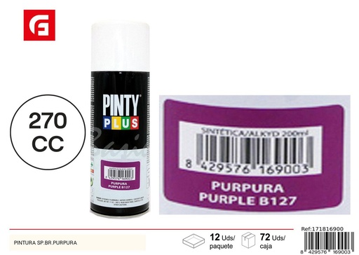 [171816900] Aerosol Pintyplus púrpura 270cc - Pintura calidad