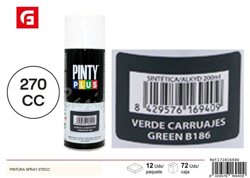 [171816940] Aerosol Pintyplus verde carruaje 270cc - Pintura calidad