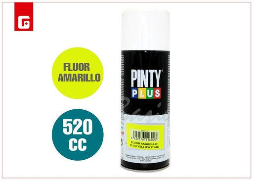 [171823700] Pintura spray fluor amarillo 520CC - Pintura y ferretería