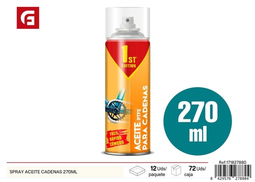 [171827880] Aceite en spray para cadenas 270ml - Productos de limpieza