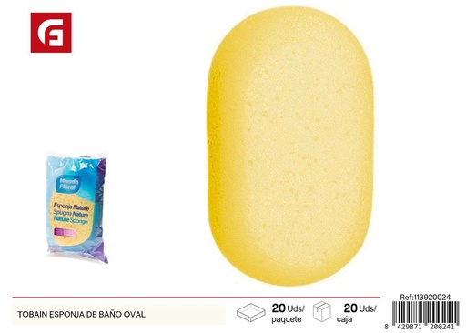 [113920024] Esponja de baño ovalada - Productos de cuidado personal