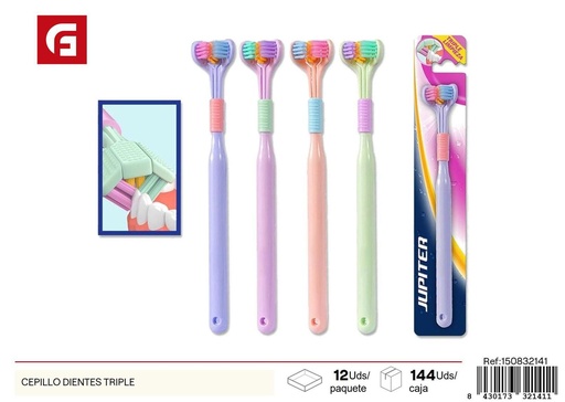 [150832141] Cepillo de dientes triple - Productos de cuidado personal