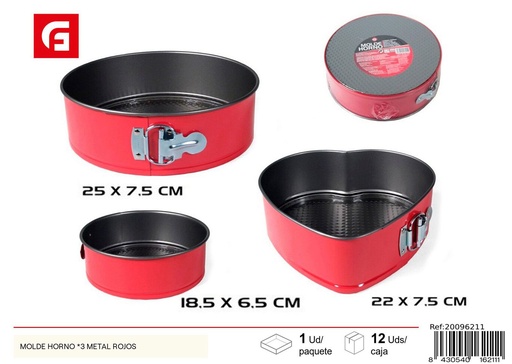 [20096211] Moldes de horno metálicos para tartas - Utensilios de repostería
