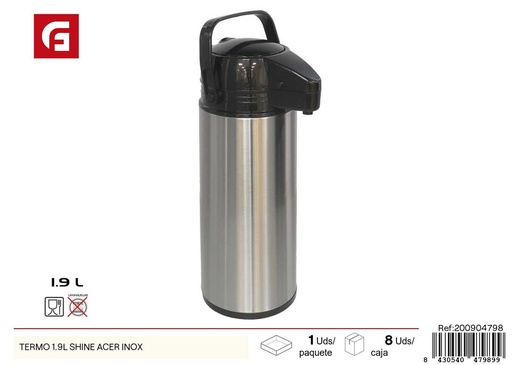 [200904798] Termo shine acero inox 1.9l para bebidas