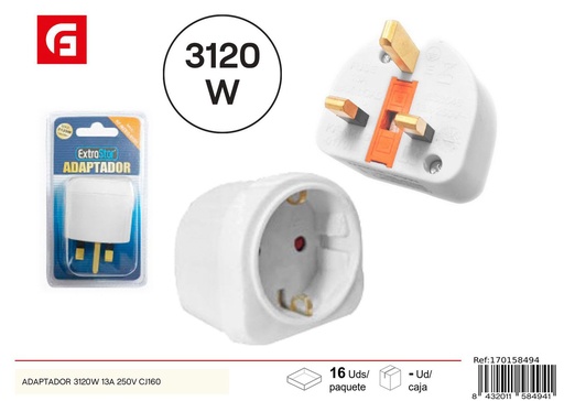 [170158494] Adaptador 3120W 13A 250V CJ160 - Accesorios eléctricos