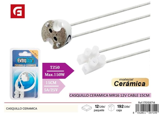 [170159714] Base de bombillo cerámica - Suministros eléctricos