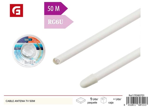 [170160721] Cable antena TV 50M - Suministro de electricidad
