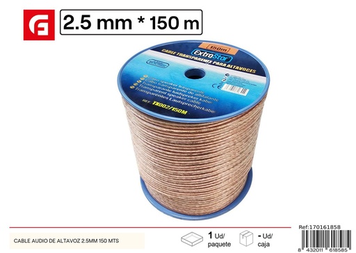 [170161858] Cable de audio para altavoces 2.5mm 150mts - Suministros eléctricos