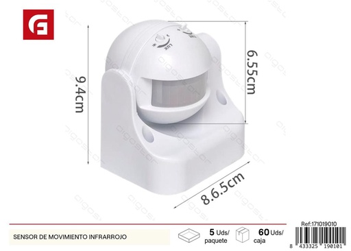 [171019010] Sensor de movimiento infrarrojo - Artículos eléctricos