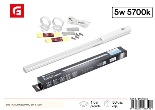 [171028356] Luz para mobiliario 5W 5700K - Lámpara LED para iluminación de muebles