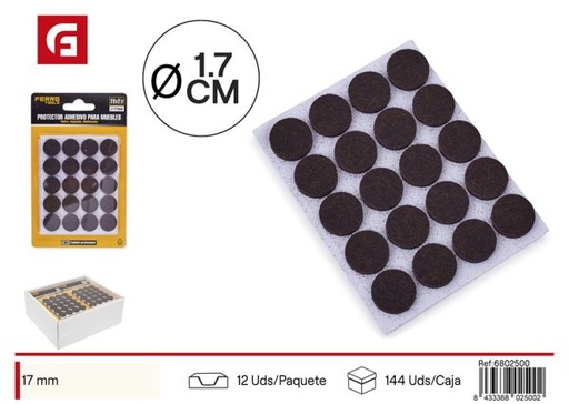 [6802500] Almohadilla para pata de mueble 17mm