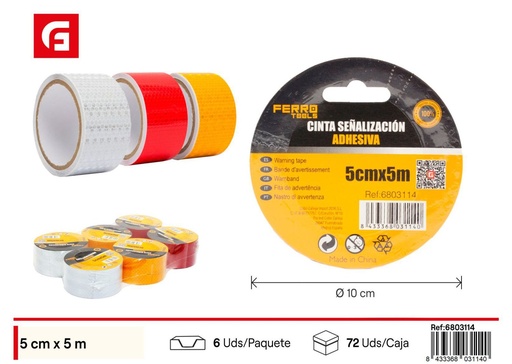 [6803114] Cinta adhesiva reflectante 5cm*15m - Herramienta de ferretería