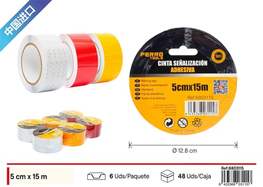 [6803115] Cinta adhesiva reflectante 5cm*15m - Herramientas