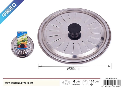 [6901805] Tapa de sartén metal 20 cm - Utensilios de cocina