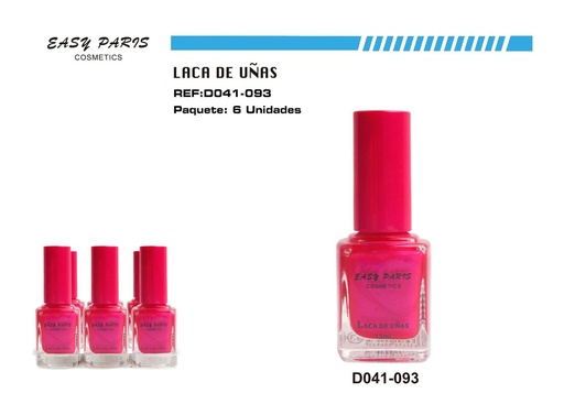 [D041-093] Laca de uñas easy Paris 6 pz - Productos de belleza