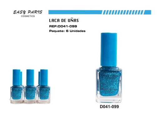 [D041-099] Laca de uñas easy Paris 6 pz - Cosméticos para belleza