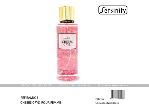 [EAM005] Body spray Cheers Crys 250 ml - Fragancia femenina