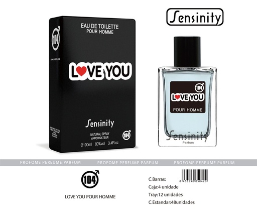 [HYS104] Perfume "Love You" Sensinity - Fragancia masculina