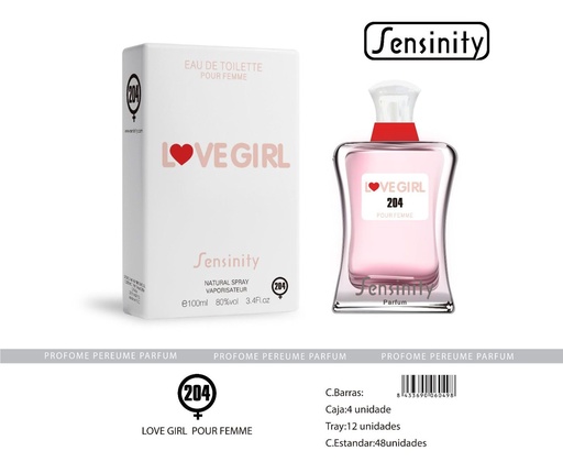 [MYS204] Perfume "Love Girl" para mujer - Fragancia femenina