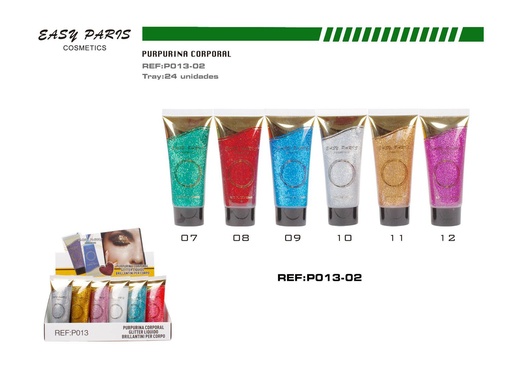 [P013-02] Purpurina en gel 24/U - Materiales creativos