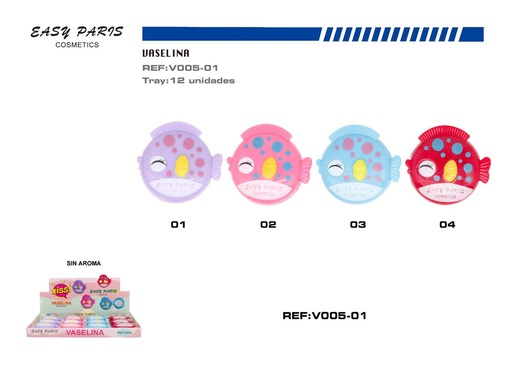 [V005-01] Vaselina sin aroma 12u - Productos de cuidado personal