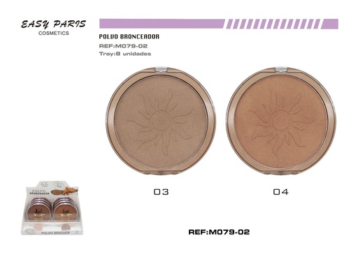 [M079-02] Maq. Bronceador 8/U 96/U Easy Paris - Cosméticos y bronceadores