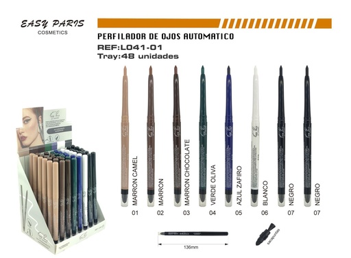 [L041-01] Perfilador de ojos/cejas 24h automático 48/U - Producto de belleza