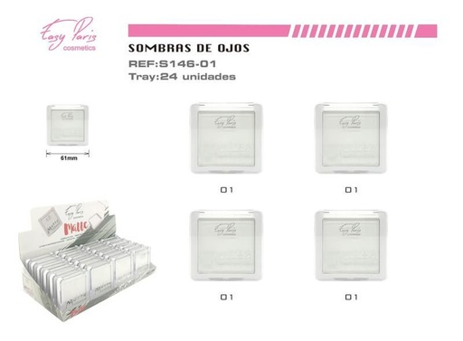 [S146-01] Set de ojos blanco mate 24/U - Sombra de ojos