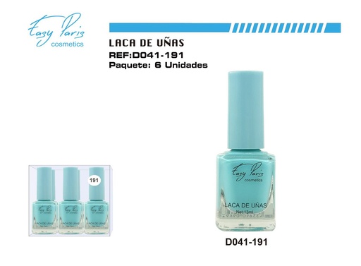 [D041-191] Laca de Uñas Easy Paris 6/U - Esmaltes de uñas para manicura