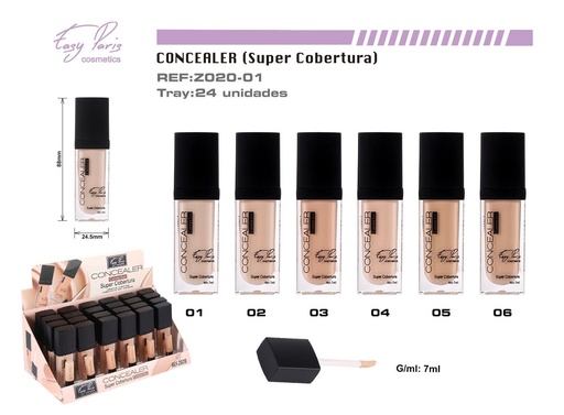 [Z020-01] Contorno super cobertura 24 unidades - Cosméticos