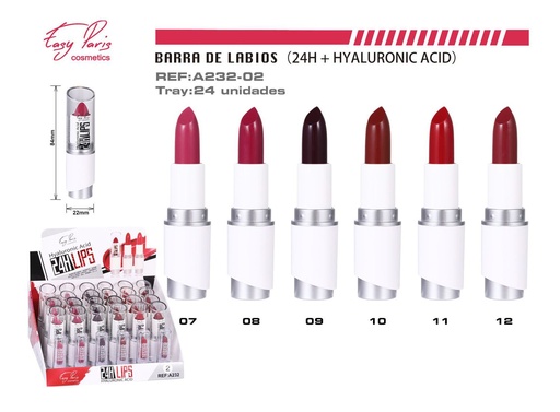 [A232-02] B. Labios fijo con ácido hialurónico 24/U - Producto de belleza