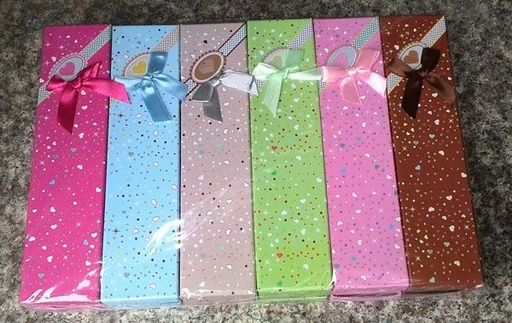 [070238] Cajita de regalos larga (12 unidades) - Cajas de regalo